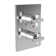 Malvina 1/2" Square Thermostatic Trim Plate With Handle