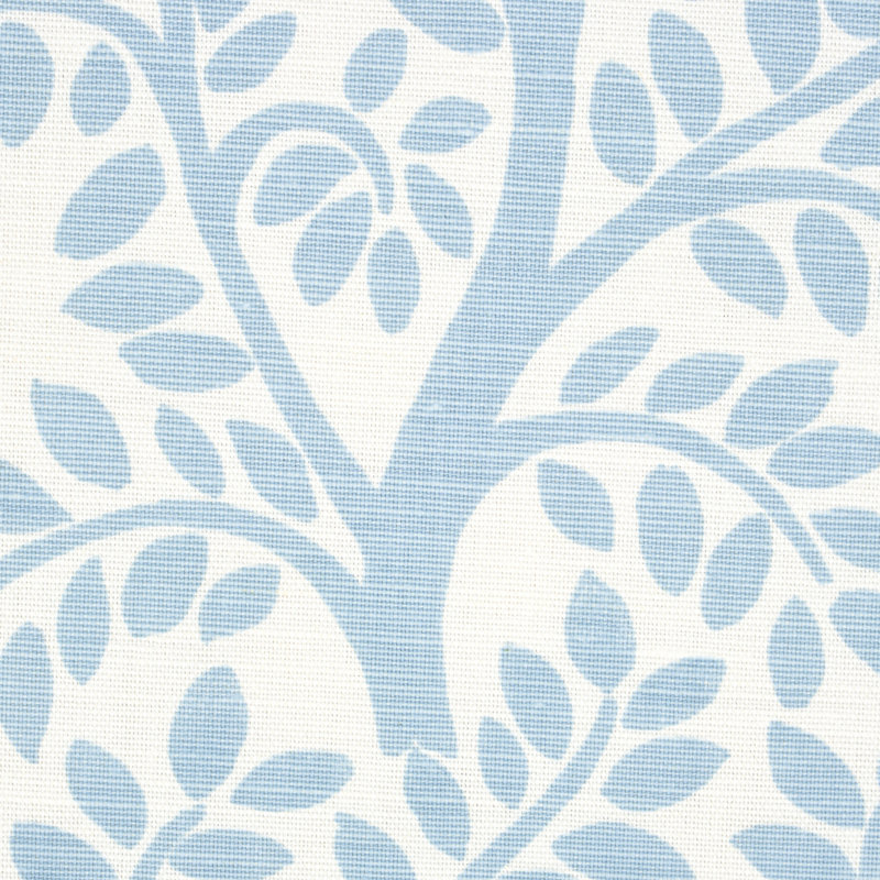 Temple Garden Ii Fabric, Sky/Ivory