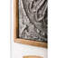 Grande décoration murale médaillon encadrée en bois et antique
