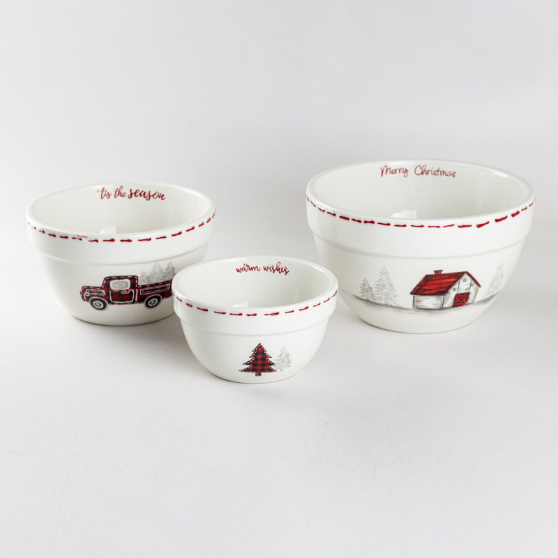 Ensemble de bols à mélanger en céramique 3 pièces Grace’tea tea