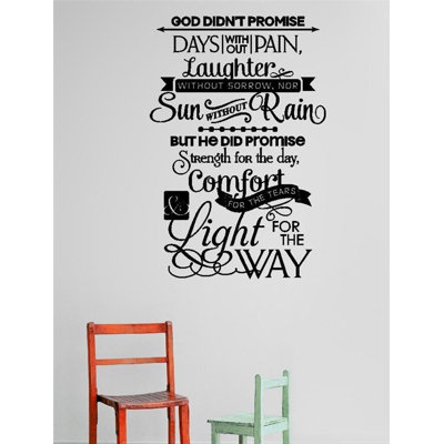 Text & Numbers Non-Wall Damaging Wall Decal
