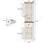 Armoire de rangement 66 po-115706721