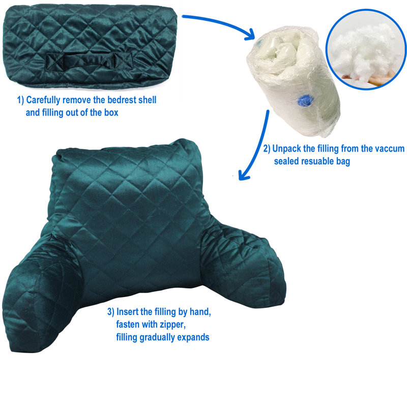 Velvet Throw Pillow Cover & Insert, Sea Pine
