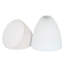 12cm H Glass Lamp Shade in White