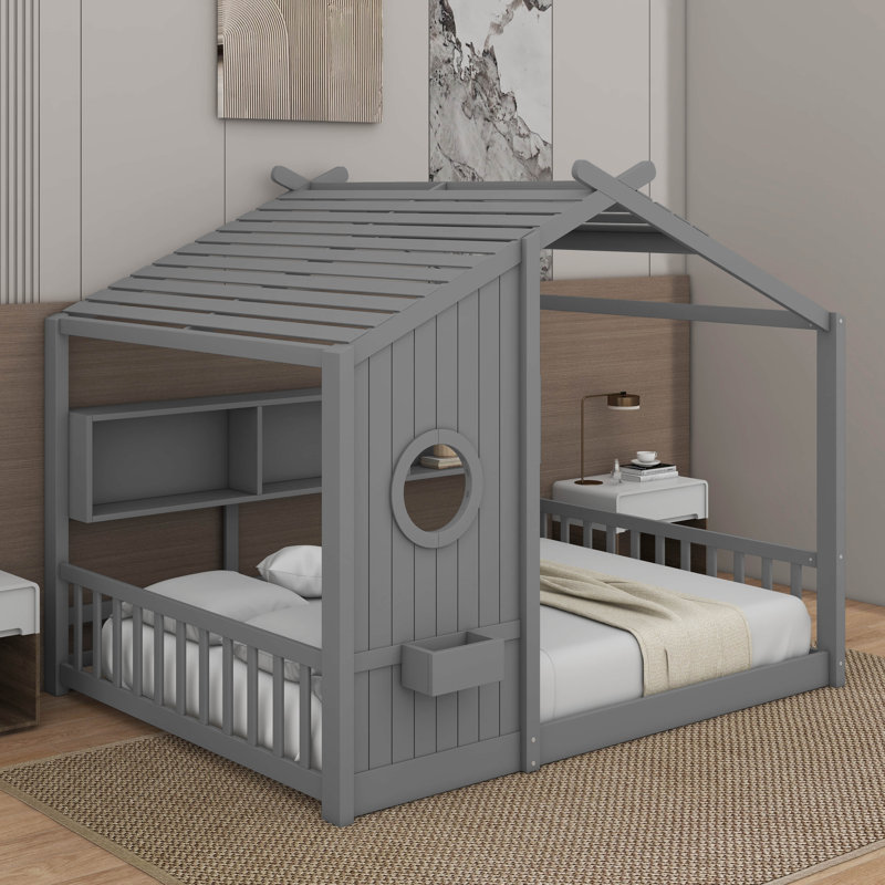 Lit double pleine grandeur, Gris