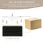 Meuble-lavabo flottant 42 po, lavabo à surface solide, tiroirs à fermeture en douceur, entièrement assemblé, bois, comptoir en résine, meuble-lavabo facile à utiliser 42 po, lavabo, longue durée