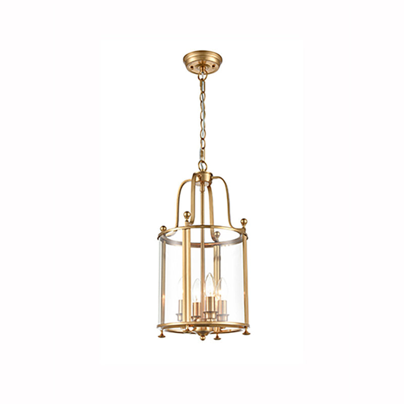 Luisa 4 - Light Antique Brass Lantern Pendant