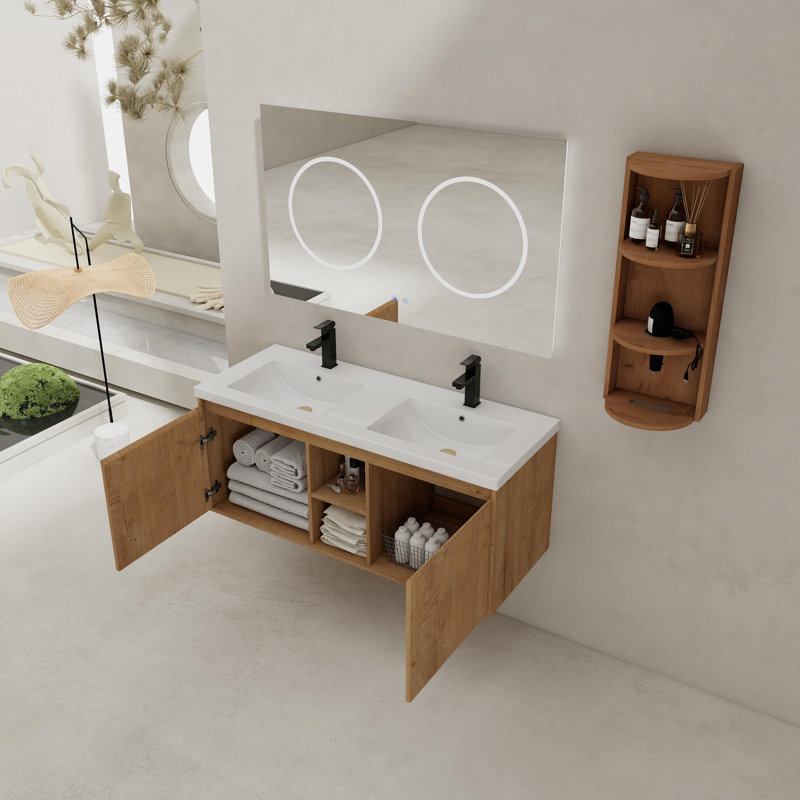Modern Bathroom Storage & Vanity Combo – Sleek Design, Maximum Functionality