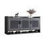 Banc de rangement moderne pour chaussures en alliage d'aluminium-2007940821