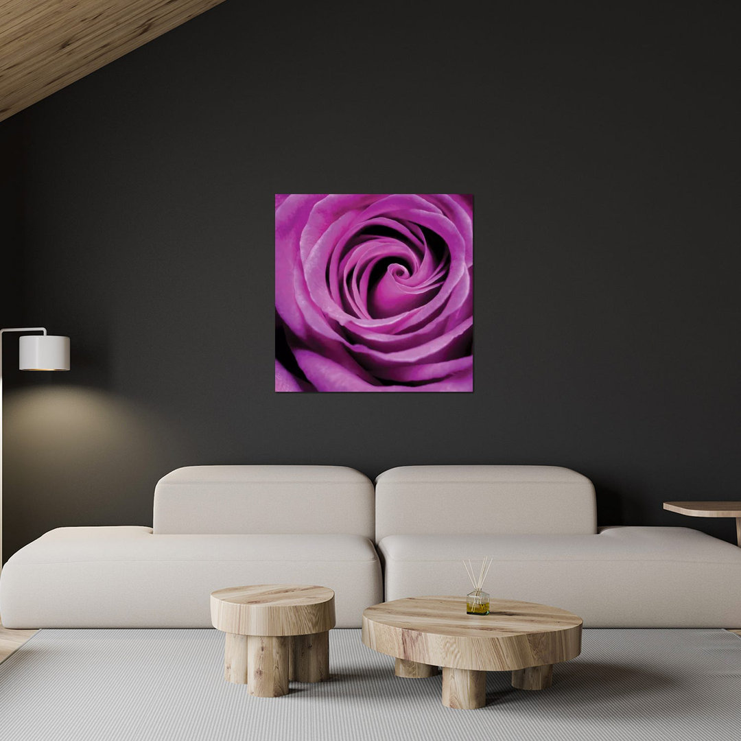 Purple Rose by PhotoINC Studio - Gallery-Wrapped Canvas Giclée Print East Urban Home