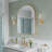 Morden Right Angle Arched Alloy Aluminium Thin Framed Wall-Mounted Vanity Mirror Bathroom Vanity Mirror for Bedroom Entryway, Living/Dressing Room-1832583142-1824197334