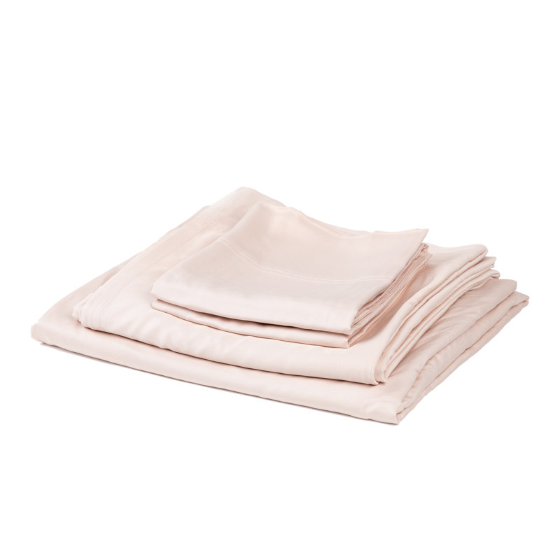 Bamboo Twill Sheet Set, Queen, Blush Pink