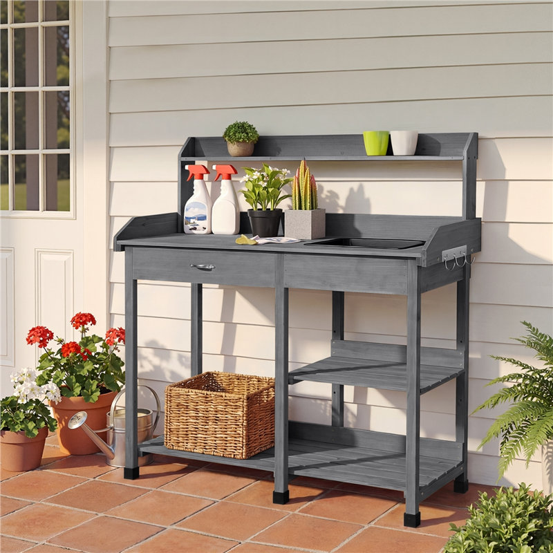 Banc de rempotage Burroughs, Gris