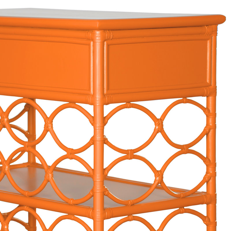 Manning End Table, Citrus Orange