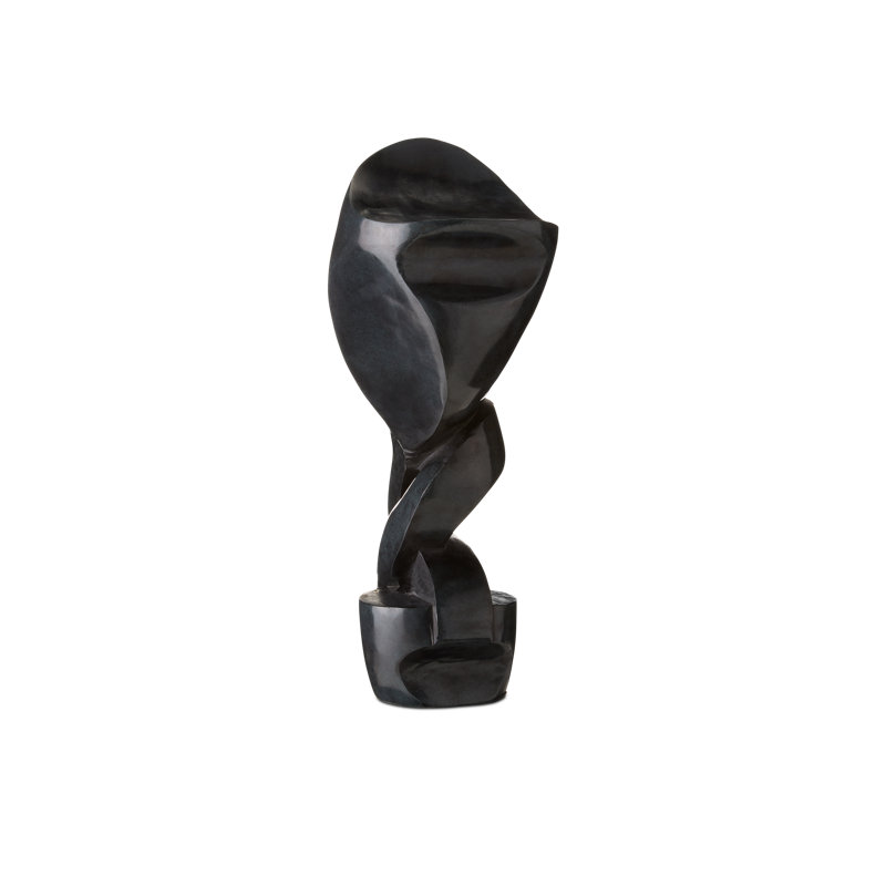 Sculpture en marbre noir Roland