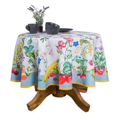 Paisley 100% Cotton Round Christmas Tablecloth