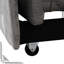 Gris pliant - multifonctionnel pour diverses scènes. Espace, assemblage facile. Servez-vous comme table à thé, méridienne, lit simple. Conception ergonomique. Velours. Capacité de poids de 264 lb. 40,8 po de profondeur, 26,55 po