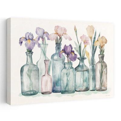 Iris Still Life Delicate Abstract Contemporary Nature Spring Art