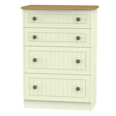 Fully Assembled Saxena 4 Drawer 76.5Cm W Chest