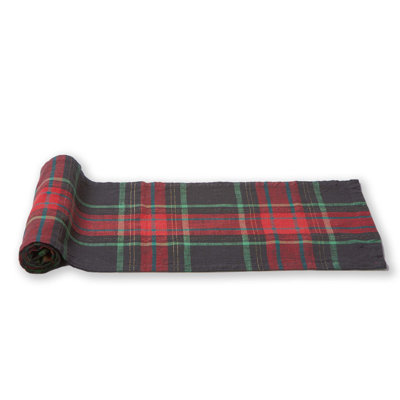 Christmas Plaid Cotton Table Runner