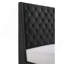Garniture cloutée capitonnée de style contemporain pour grand lit 1pc
