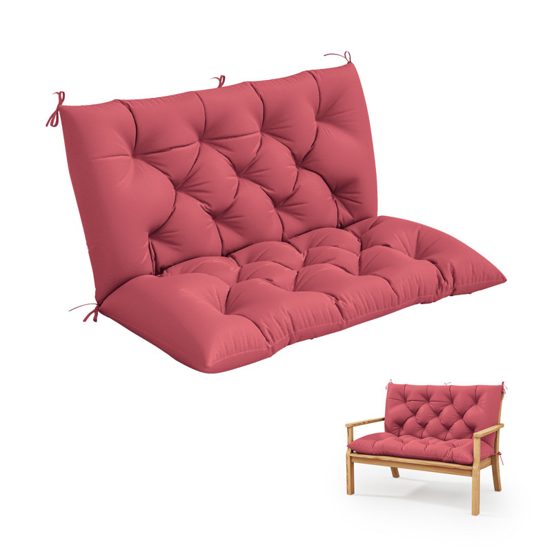 Coussin de balancelle et coussin de banc d'extérieur l 40 po x P 20 po, Fuchsia