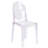 Casper Modern Acrylic Stacking Two Dining Side Chairs in Clear by Modway-115314288