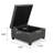 Quilted Cushion Multi-Function Storage Stool-1999922634
