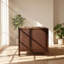 Canapé 3 places en cuir d'hévéa capitonné capitonné l 78,75 po x P 29,25 po x Christopher Knight Home