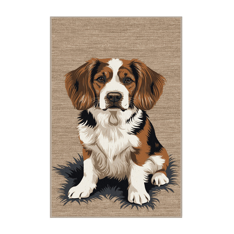  Tapis lavable pour chien Italiano Bracco, Rectangulaire 2 pi x 3 pi
