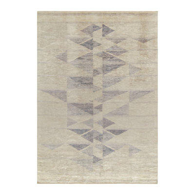 Scandinavian Hand Knotted Wool Rug