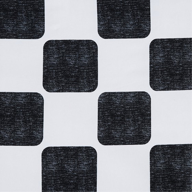 Édredon simple / simple TG en microfibre, rembourrage, -, lavable à la machine, 1 édredon, taie décorative, 2 coussins décoratifs, microfibre, motif noir et blanc, coussins