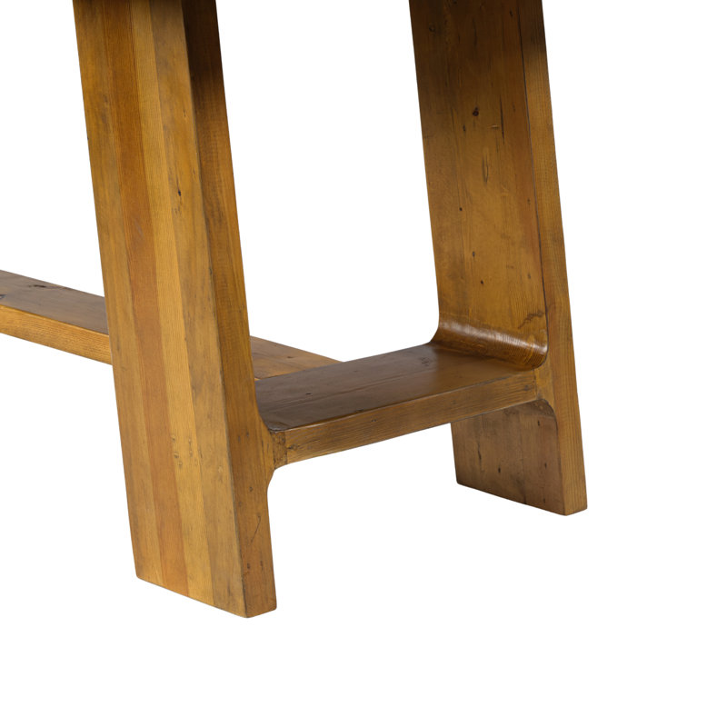 Solid Wood Dining Table Set, Rectangular Distressed Pine Dining Table And Slat Back Windsor Dining Chairs For Kitchen/Dining Room