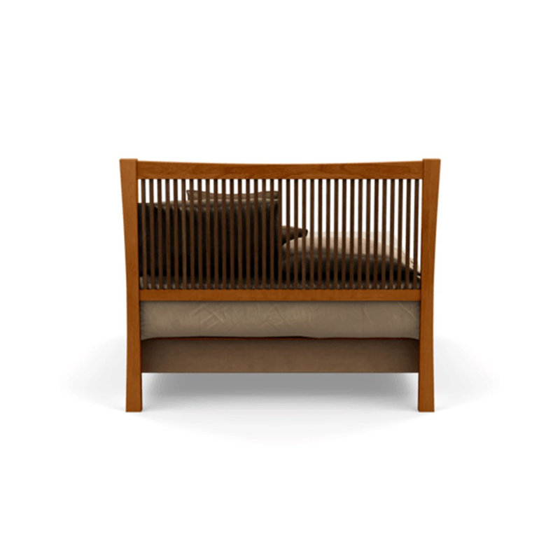 Berkeley Solid Wood Bed, King, Autumn Cherry, Conventional