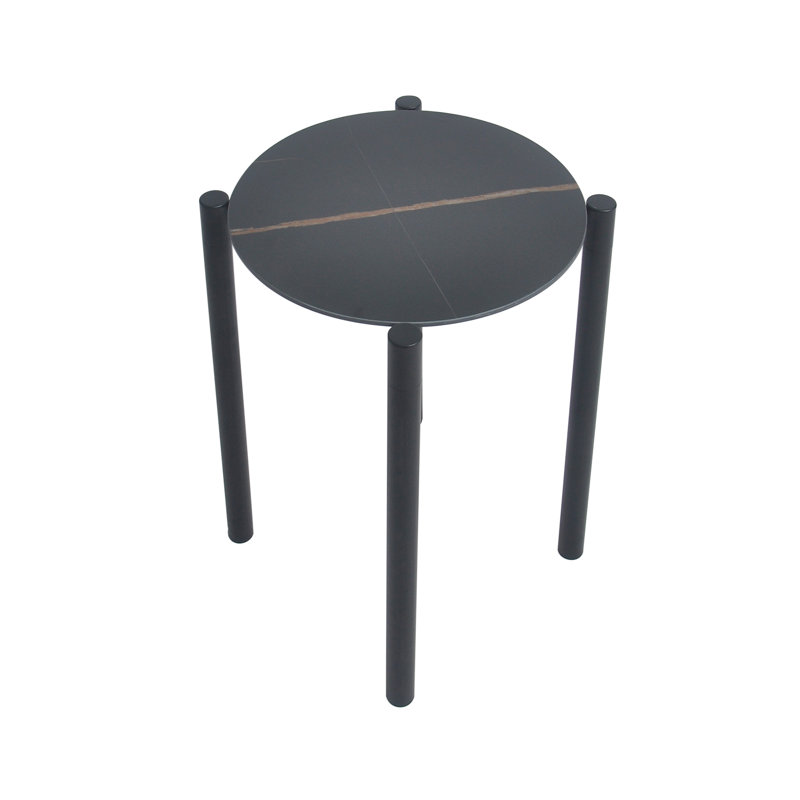 Tonya End Table, Black, Black