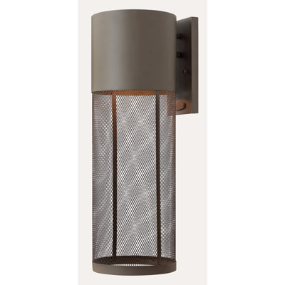 Derek Single Light Cylinder Outdoor Aluminum Wall Light