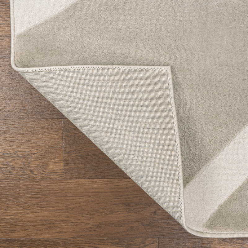 Tapis beige / crème Berangere Mid-Century Scandinavian, Tapis de couloir 2 pi x 8 pi