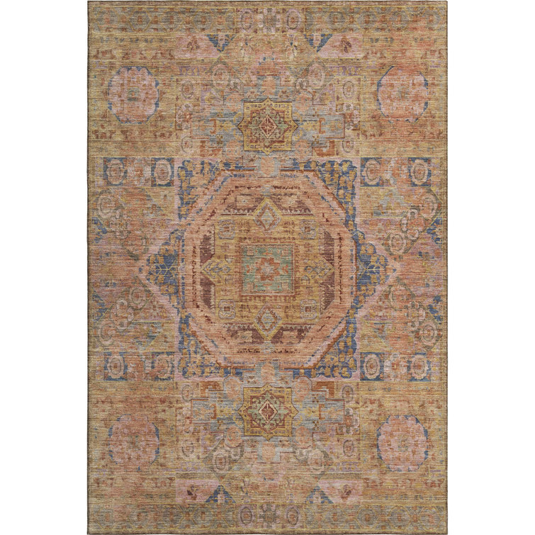 Premium Machine Washable Lubbers AMF1743 Global Rug