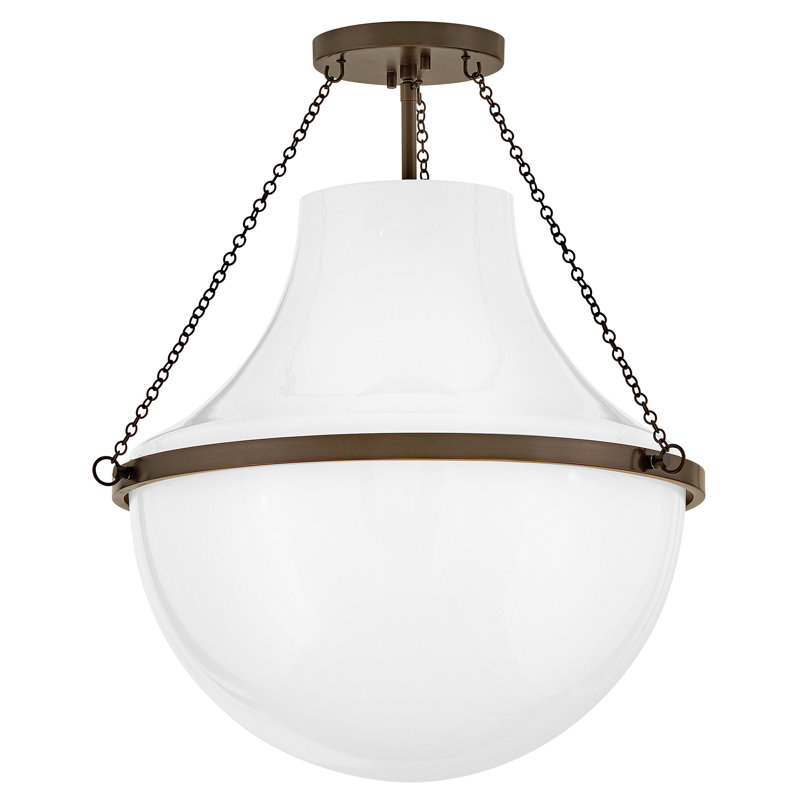 Hinkley Collins Medium Semi-Flush Mount, 18.25'' H x 15'' W x 15'' D