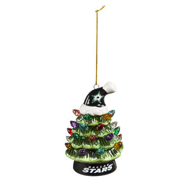 3.82'' Ceramic Lighted Holiday Shaped Ornament