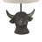 19"  Highland Cow Head Table Lamp