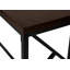 Table d'appoint, console, vestibule, étroit, canapé, salon, chambre à coucher, métal noir, contemporain, moderne-1944996324