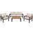 4-Piece Outdoor Patio Conversation Set-1400490242