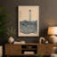 Lighthouse Among Waves Japandi - Wrapped Canvas-1778139728-1778139730