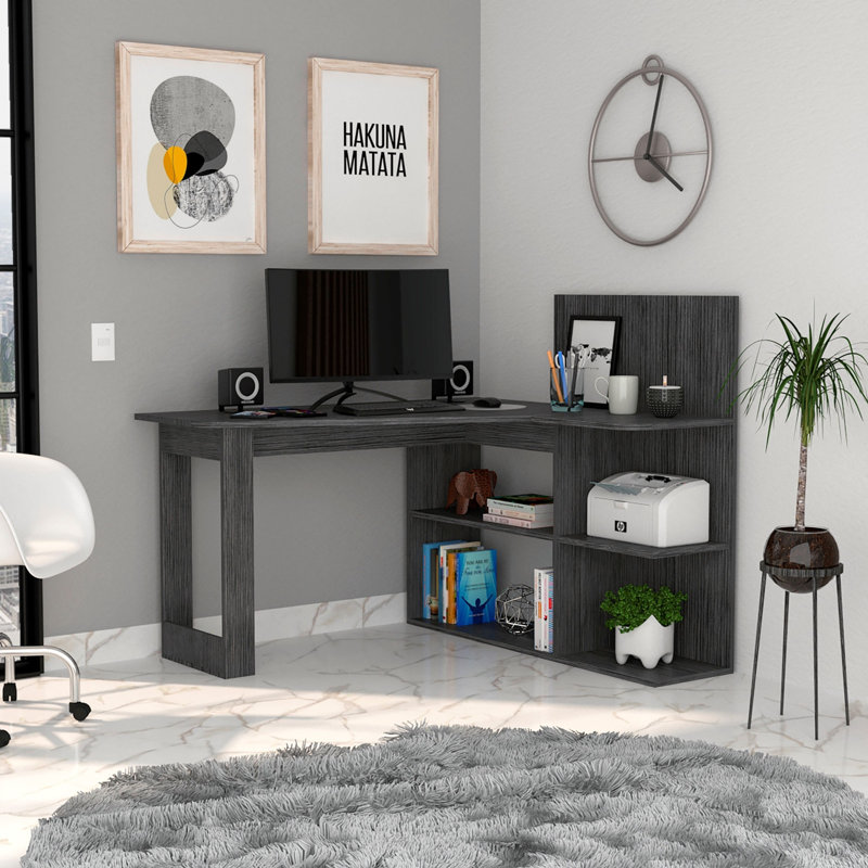 Bureau d'ordinateur Mohave, Bureau (Bureau), Gris