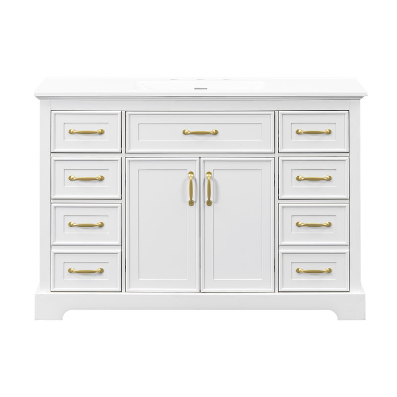 Modern White Vanities with Storage