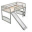 Lit mezzanine simple avec glissoire et échelle-1972760152
