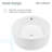 Monaco Round Ceramic Bathroom Vessel Sink-61079115
