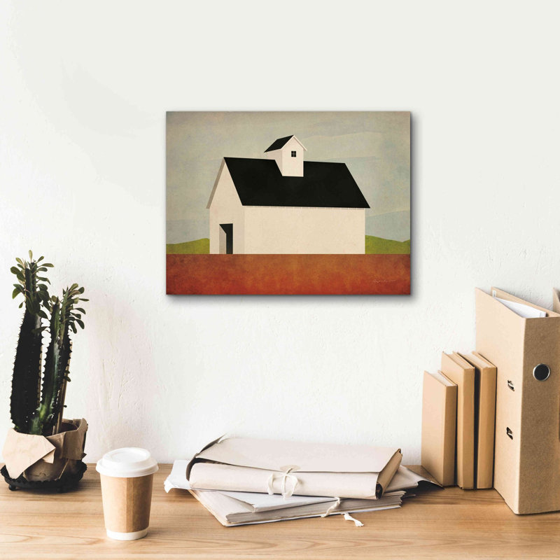 «Fall Barn» par Ryan Fowler, estampe numérique sur toile, H 12 po x l 16 po x P 0,75 po