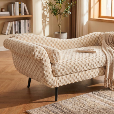 Chaise longue classique avec accoudoirs pour petits espaces Sovereign